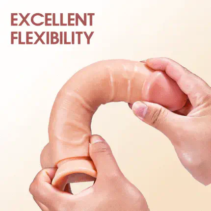 AcmeJoy - Upturned Design Silicone Dildo with Suction Cup 7.67In - Image 2