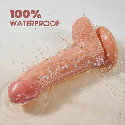 AcmeJoy - Upturned Design Silicone Dildo with Suction Cup 7.67In - Image 7