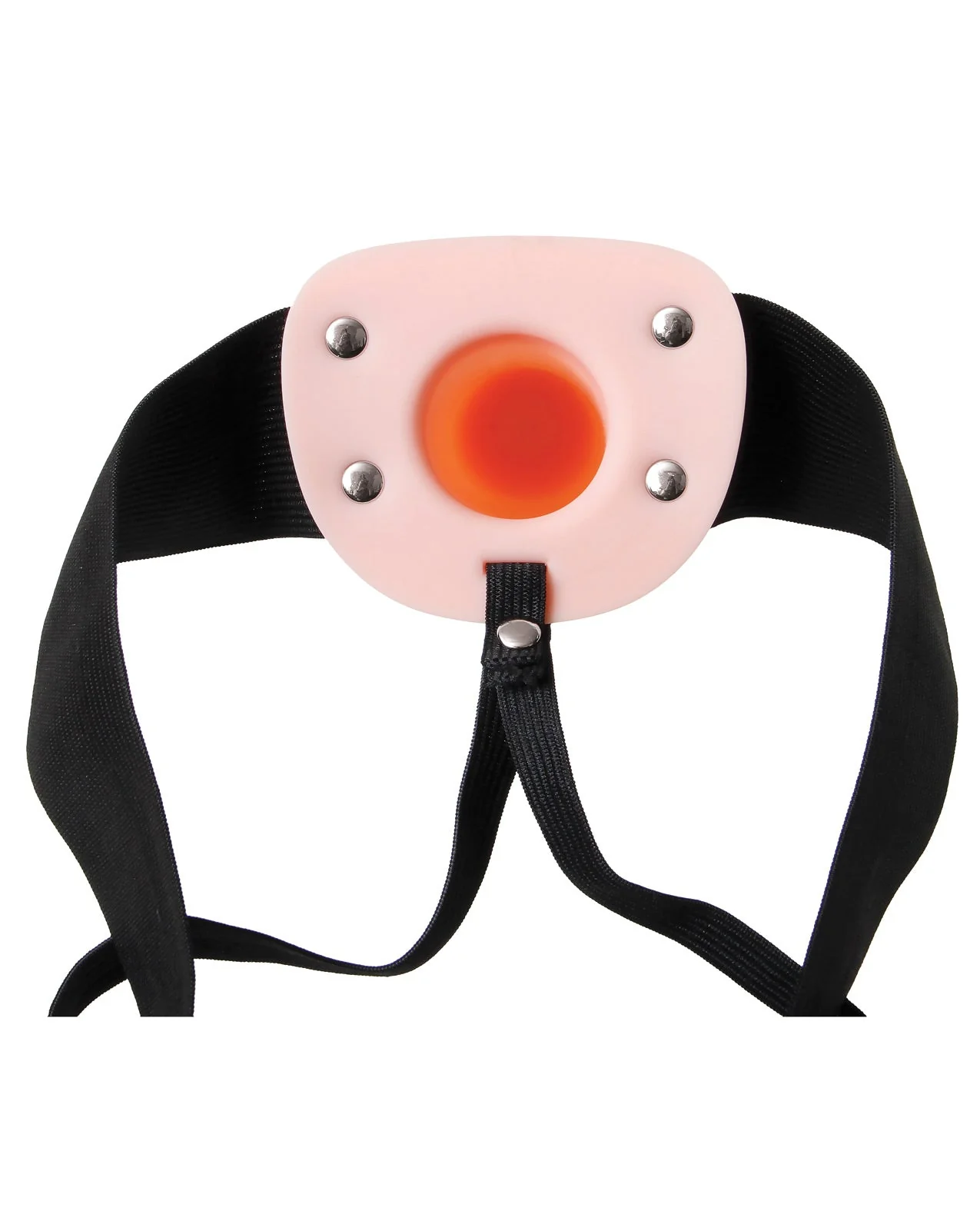 Adam & Eve Soft Hollow Strap On - Flesh - Image 5
