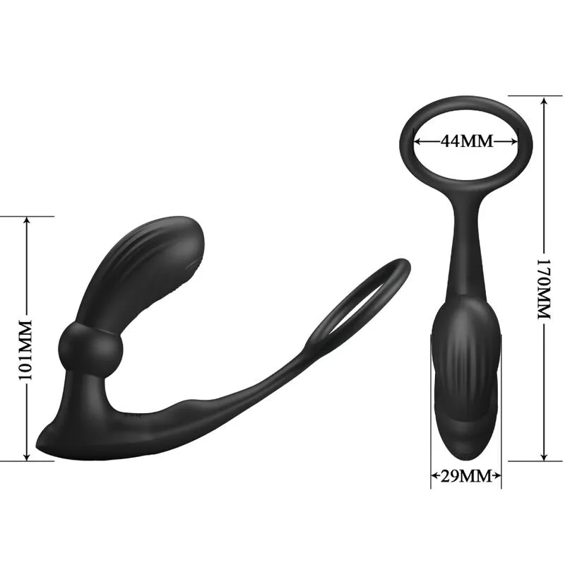 Anneau Pénien Plug Anal Télécommandé Silicone - Image 5