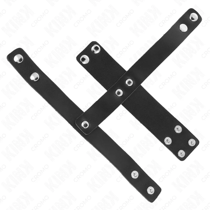 Anneaux péniens cuir ajustable KINK BDSM premium - Image 2
