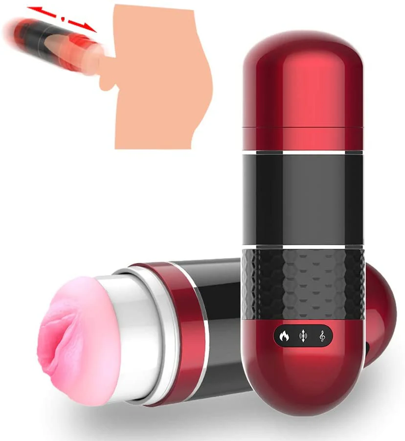 Automatic Heating Pocket Vagina Electric Smart Pulse Male Masturbator - Image 2
