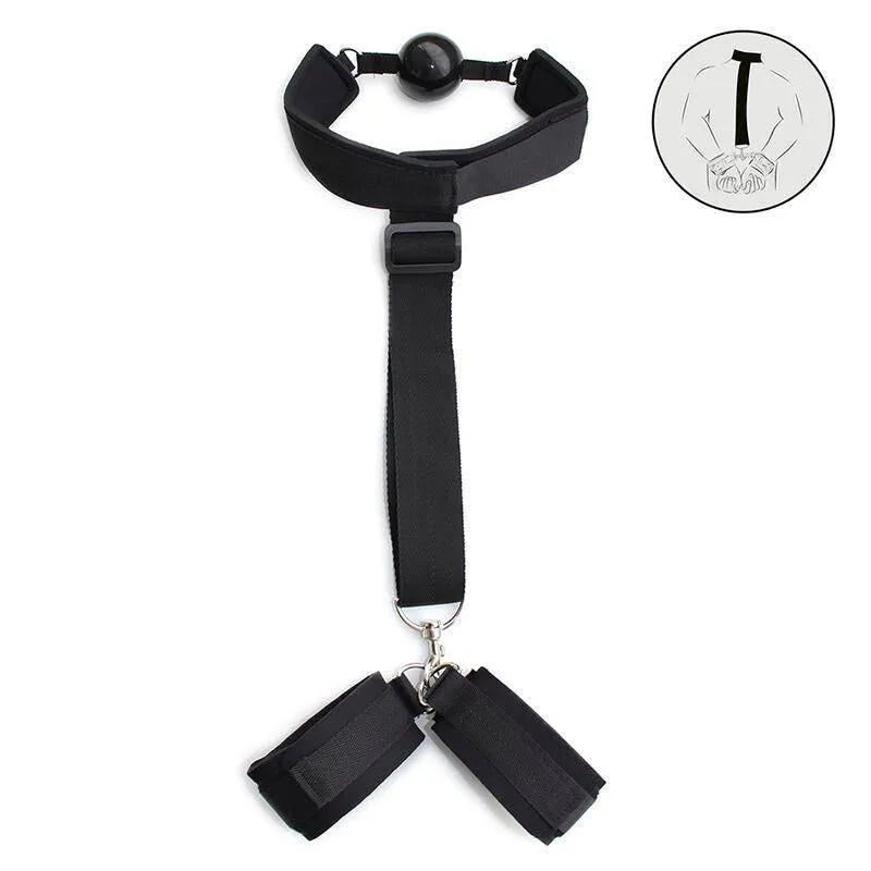 Bâillon Ajustable Avec Menottes Pour Débutants - Image 17