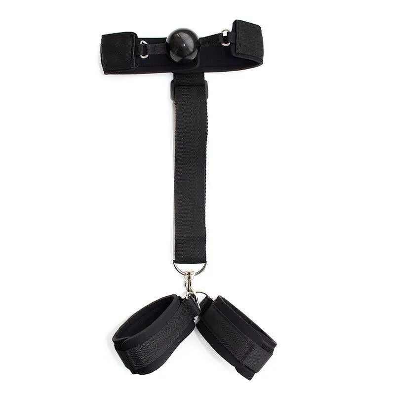 Bâillon Ajustable Avec Menottes Pour Débutants - Image 4