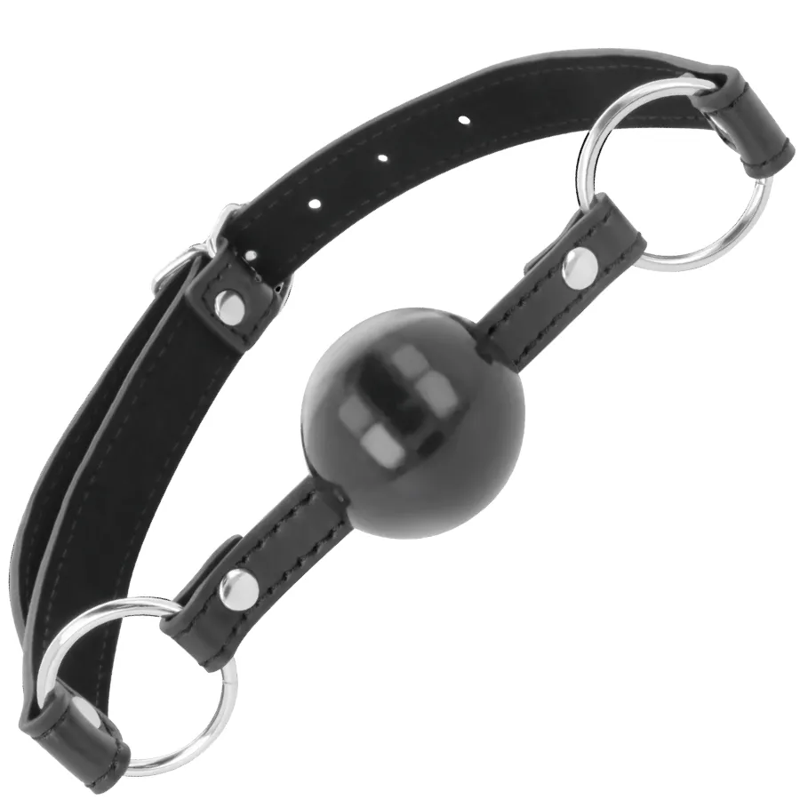 Bâillon Bdsm Cuir Ajustable Haut De Gamme - Image 5