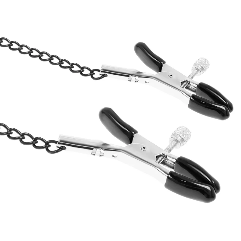 Bâillon Cuir Vegan Avec Pinces À Tétons - Image 5