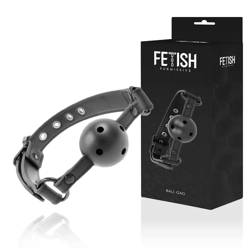 Bâillon Cuir Vegan Bdsm Réglable Confort