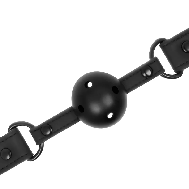 Bâillon Cuir Vegan Bdsm Réglable Confort - Image 3