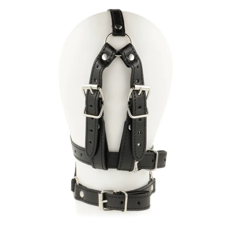 Bâillon En Cuir Noir Pour Jeux Fétichistes - Image 3