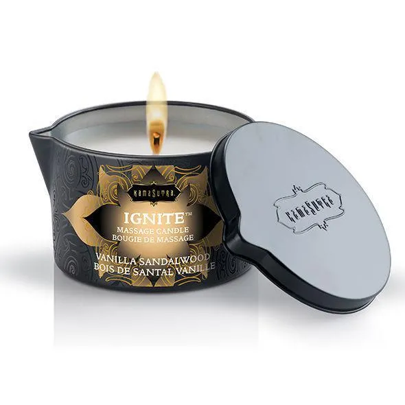Bougie De Massage Érotique Bois De Santal - Image 2