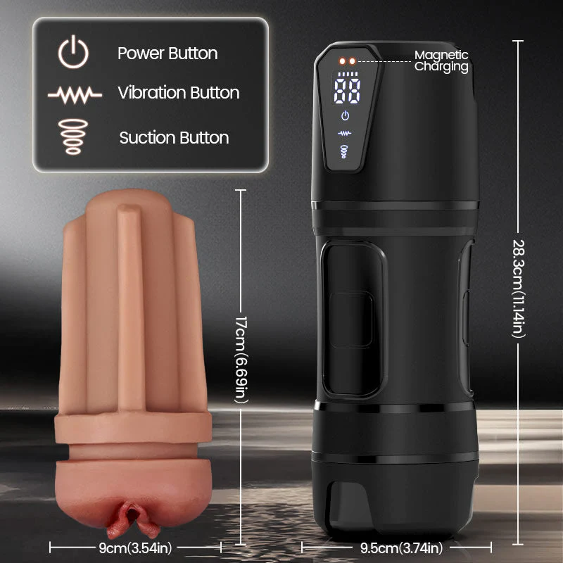 Challenger - 10 Vibrations, 5 Suctions, Ultra-Realistic Vagina, Simulated Masturbator - Image 6