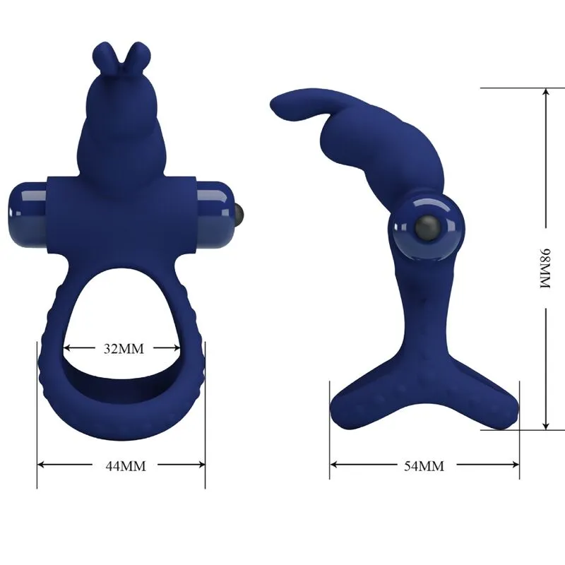 Cockring Silicone Vibrant Bleu Durable - Image 5