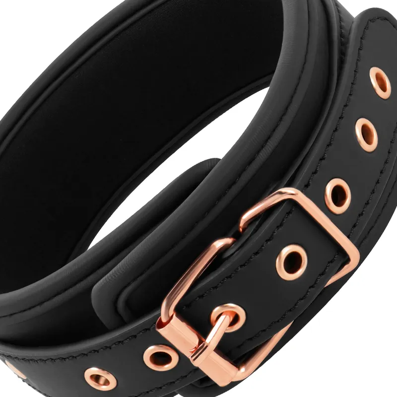 Collier Bdsm Cuir Vegan Avec Pinces À Tétons - Image 6