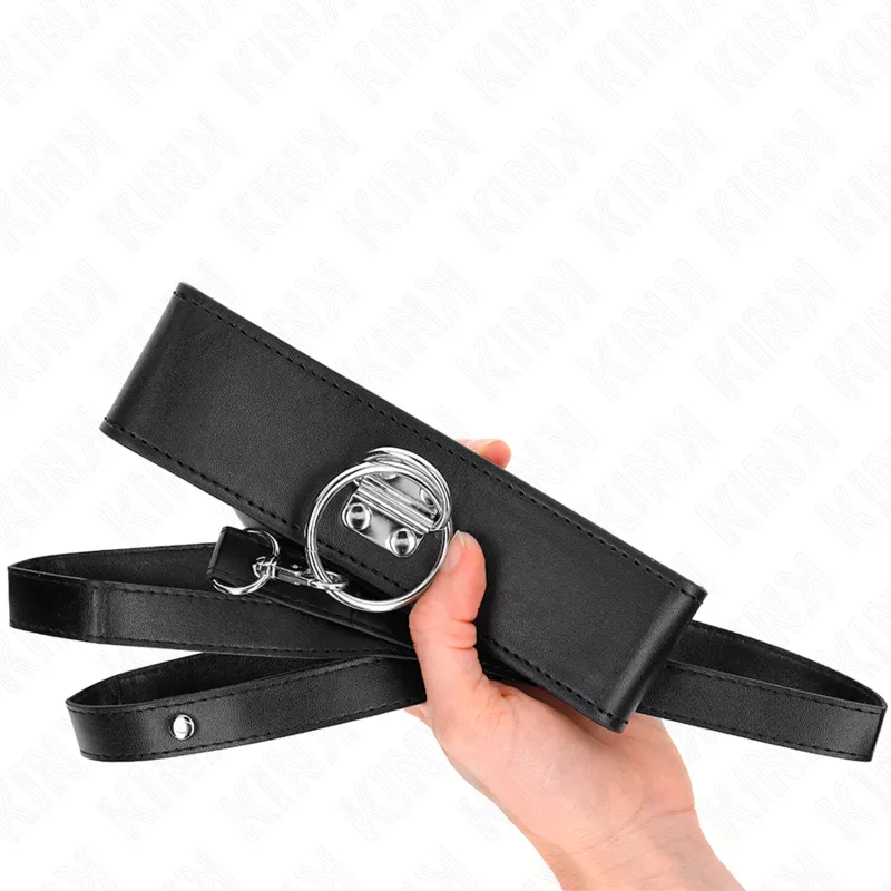 Collier BDSM cuir véritable élégant ajustable confort optimal - Image 3