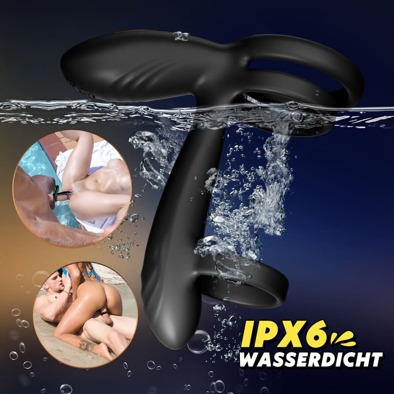 【Neu! 】Warren – 10 Rotationen + 10 Vibrationen Premium-Penisring mit Doppelring - Image 8