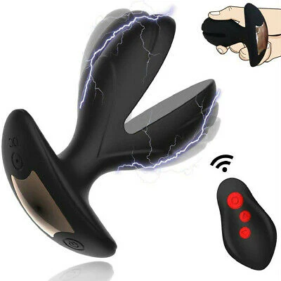 Magic Anal Plug with Electric Shock Pulse Vibrator