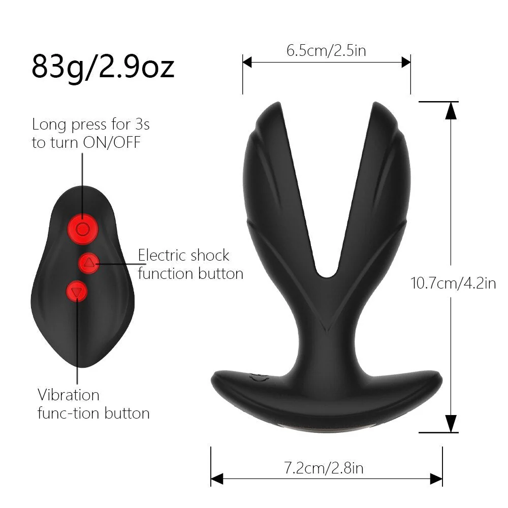 Magic Anal Plug with Electric Shock Pulse Vibrator - Image 2