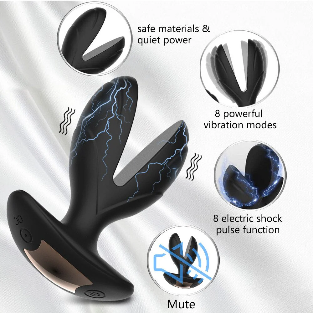 Magic Anal Plug with Electric Shock Pulse Vibrator - Image 6