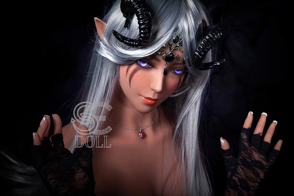 EU In Stock-150cm/4ft 11 Anime Alien in E-Cup Mysterious Night Elf Sex Doll SED068 - Samantha.C - Image 17