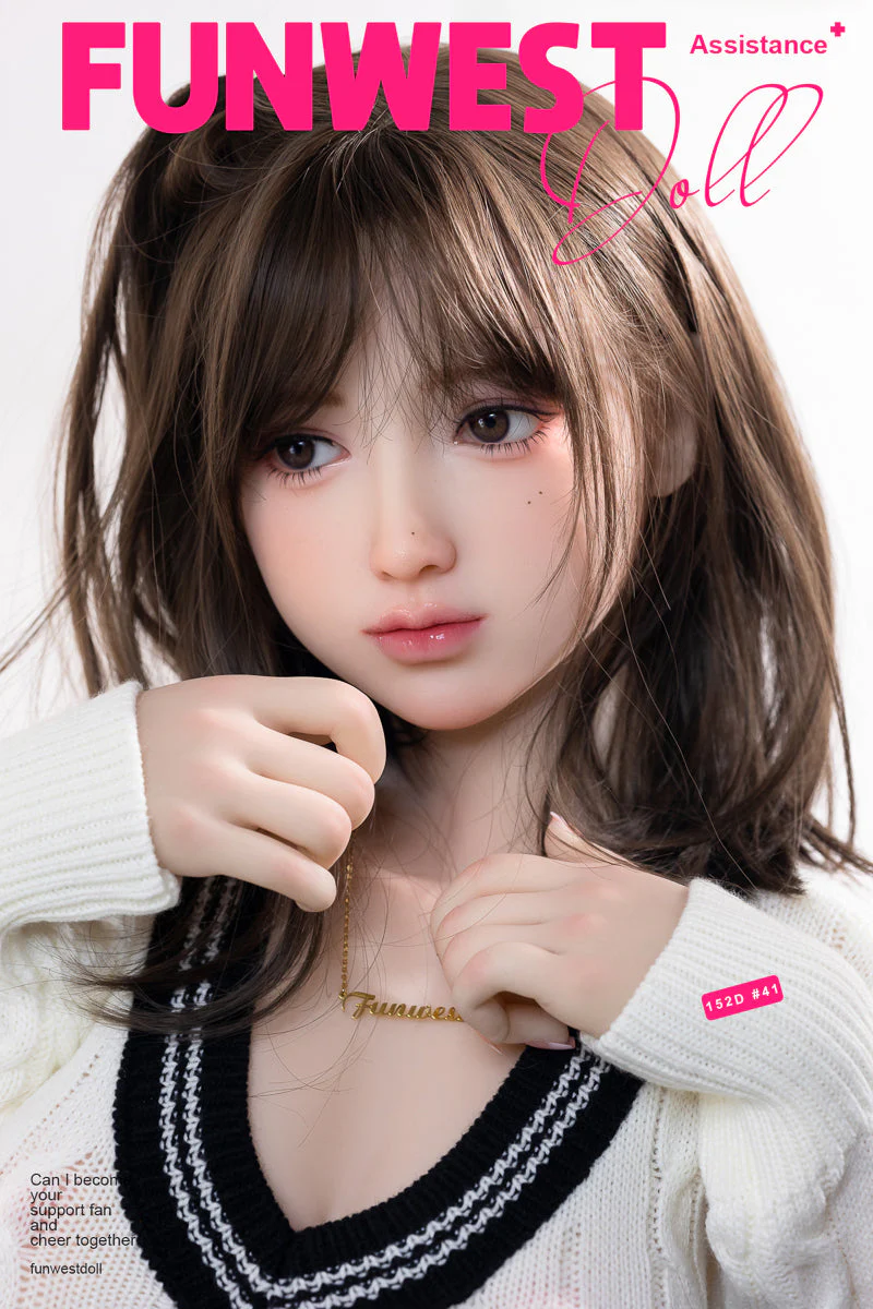 EU In Stock - 152cm/4ft11 Japanese D-cup STPE Sex Doll -#041 White Amy