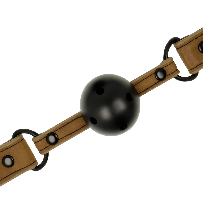 Gag Bdsm Cuir Vegan Respirant - Image 4
