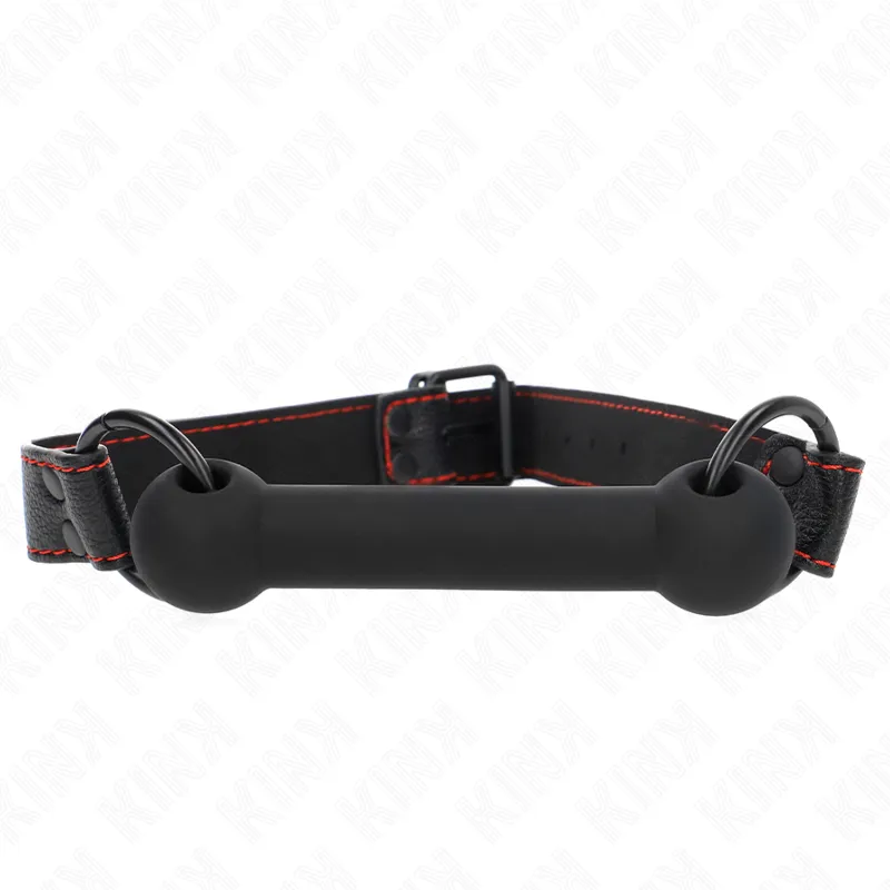 Gag BDSM silicone soumission ajustable et confortable
