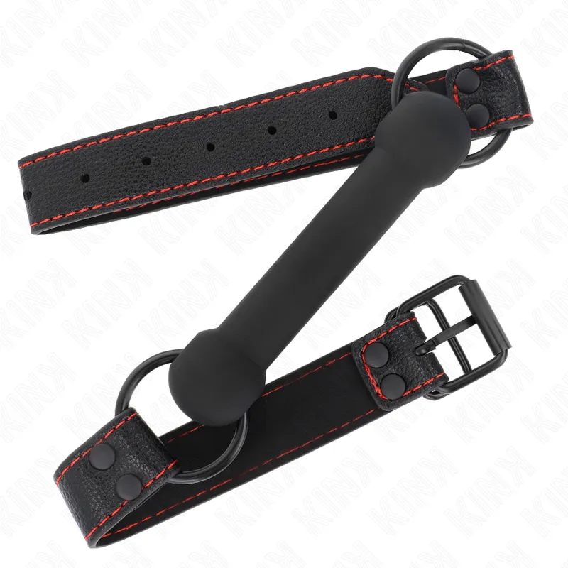 Gag BDSM silicone soumission ajustable et confortable - Image 4