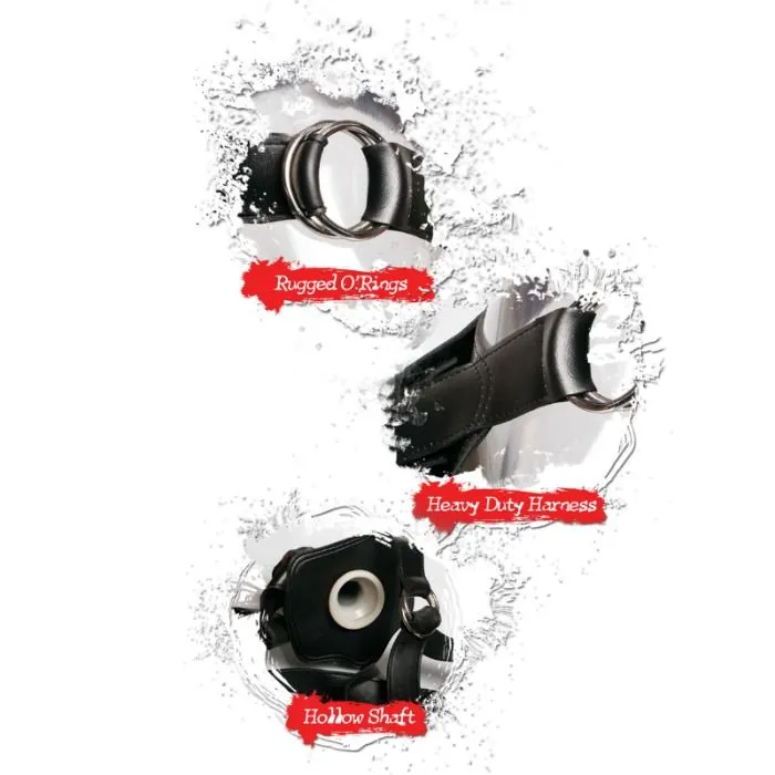 Gode Ceinture Creux En Cuir Noir - Image 2