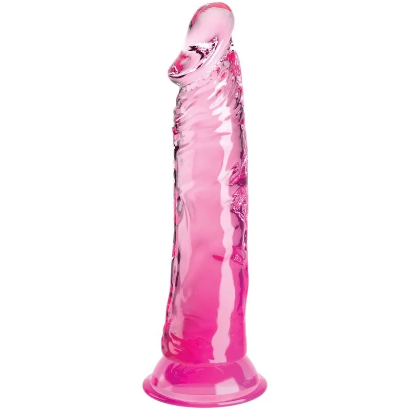 Gode Réaliste Translucide King Cock Clear 21,8 cm
