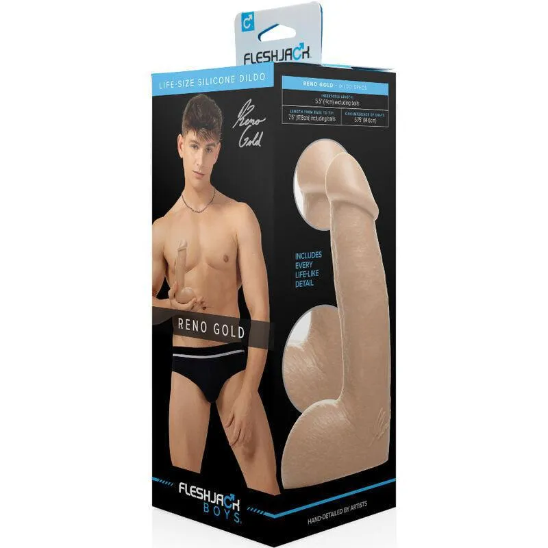 Gode Reno Gold En Silicone Platine - Image 4
