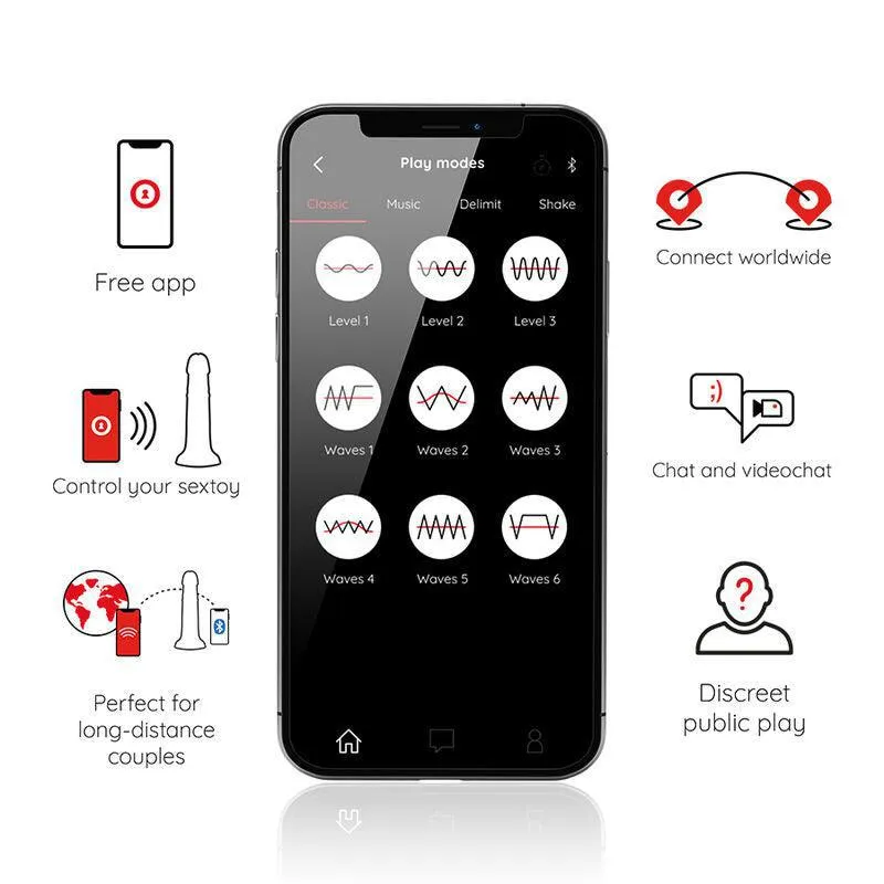 Gode Vibrant En Silicone Connecté Oninder - Image 8