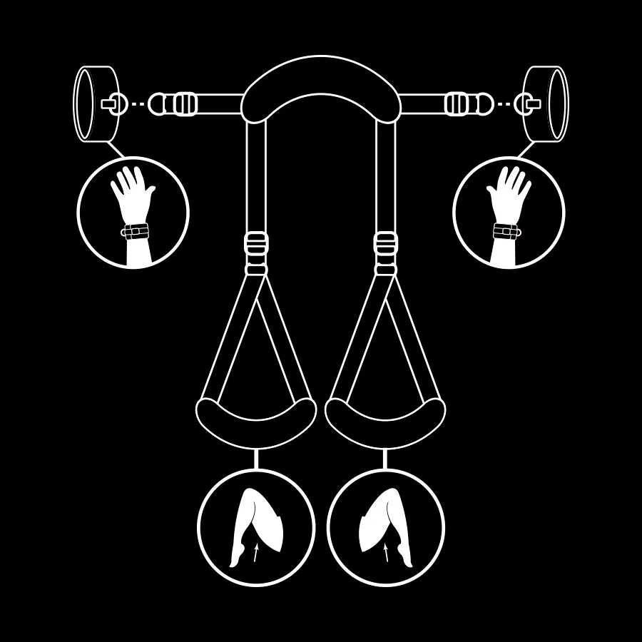 Harnais Bondage Cuir Vegan Réglable Bdsm - Image 3
