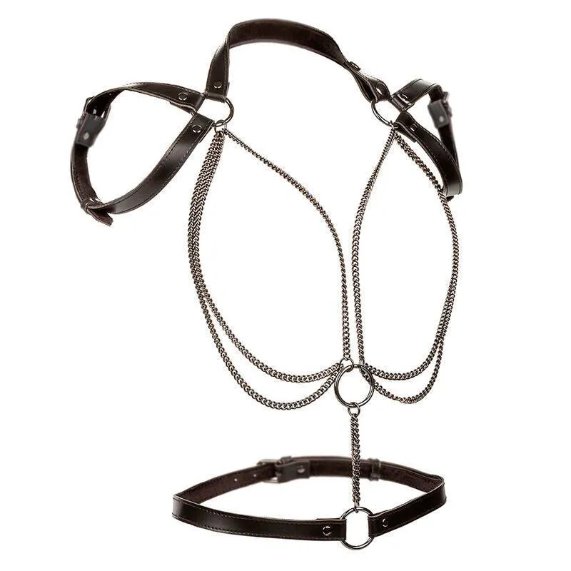 Harnais Licol Grande Taille Luxe Multi Chaînes - Image 5