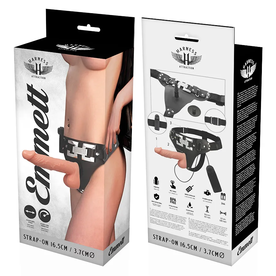 Harnais Vibromasseur Réaliste Multi-Vitesses Sans Phtalates - Image 2
