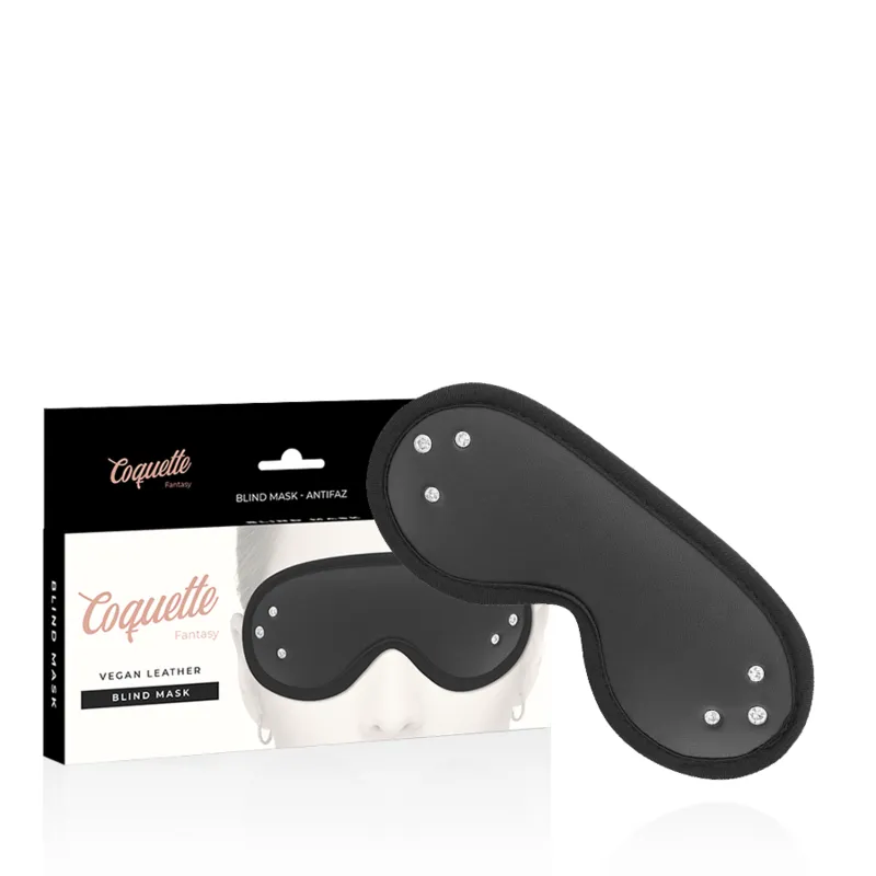 Masque Bdsm Cuir Vegan Ajustable Coquette - Image 6