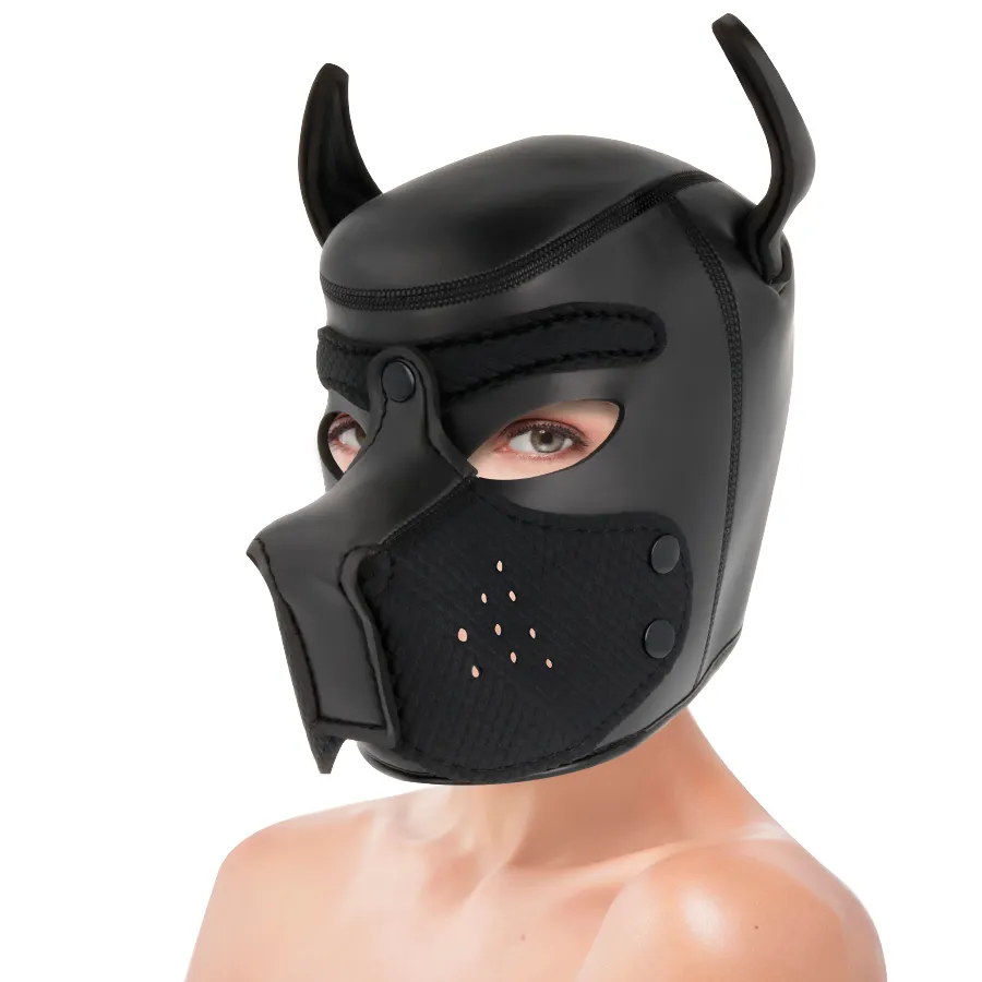 Masque Néoprène Bdsm Ajustable Pour Chien - Image 6
