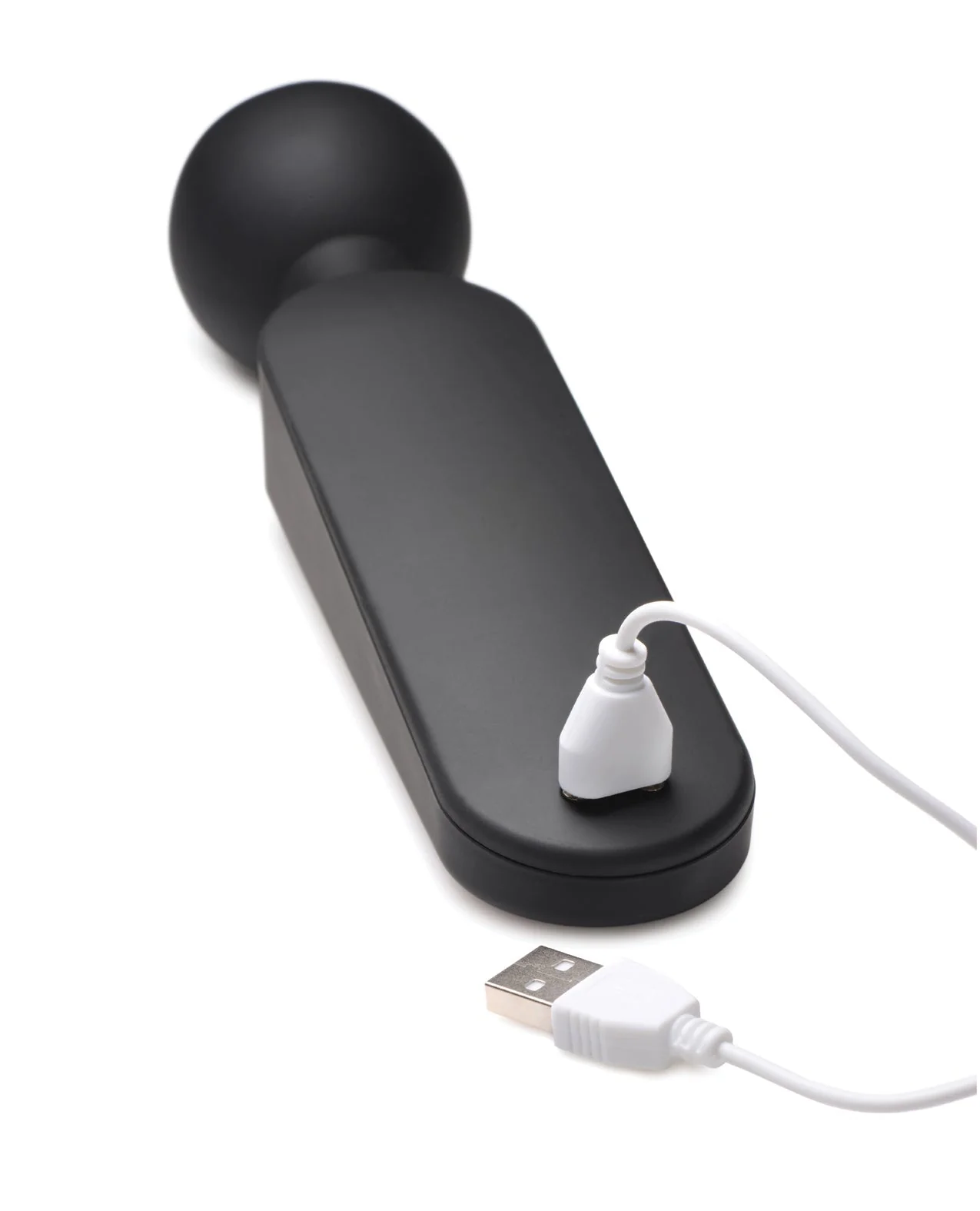 Master Series Thunder Wand 72X Silicone Heating Wand Massager - Black - Image 4