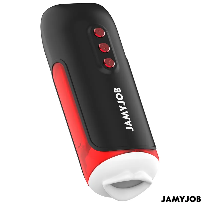 Masturbateur Automatique Bouche Silicone Noir Rechargeable - Image 5