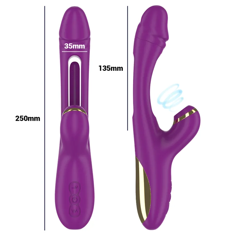 Masturbateur Féminin Violet Étanche Ateneo - Image 4