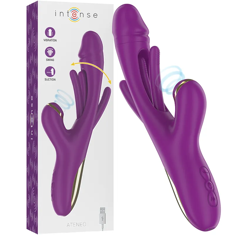Masturbateur Féminin Violet Étanche Ateneo - Image 8
