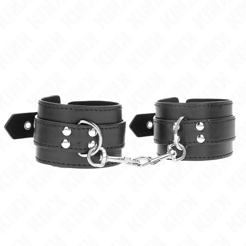 Menottes Bdsm En Cuir Haute Qualité