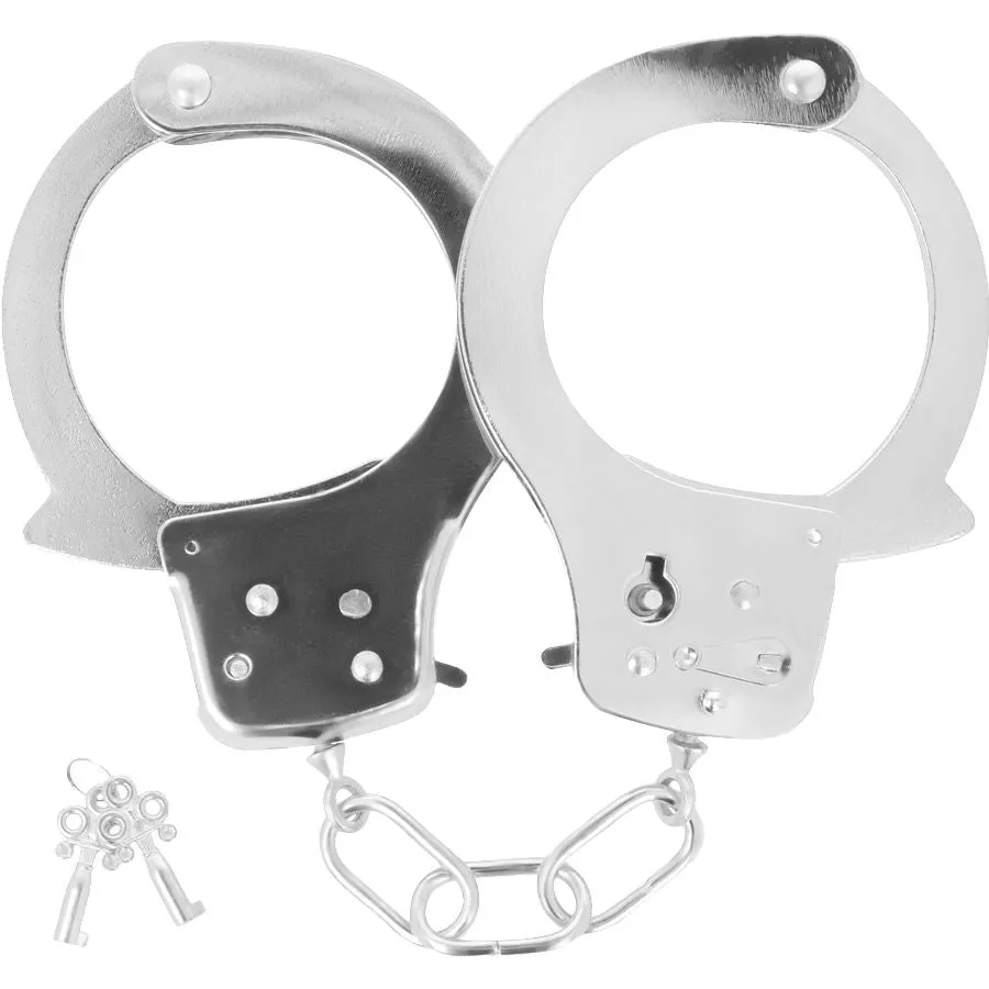 Menottes Bdsm En Métal Avec Chaîne - Image 3