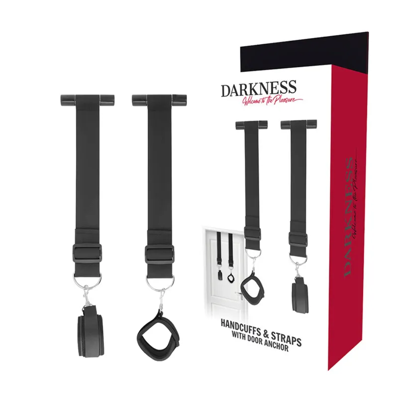 Menottes De Bondage De Porte Néoprène Nylon - Image 7
