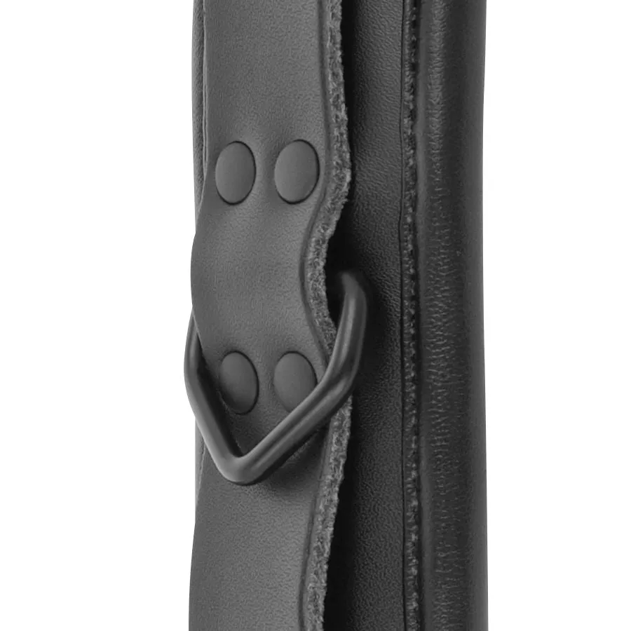 Menottes Réglables En Faux Cuir Noir Bdsm - Image 4