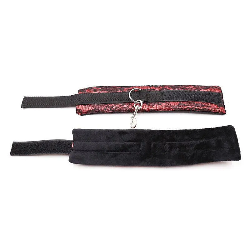 Menottes Velours Rouge Ajustables Pour Débutants - Image 3