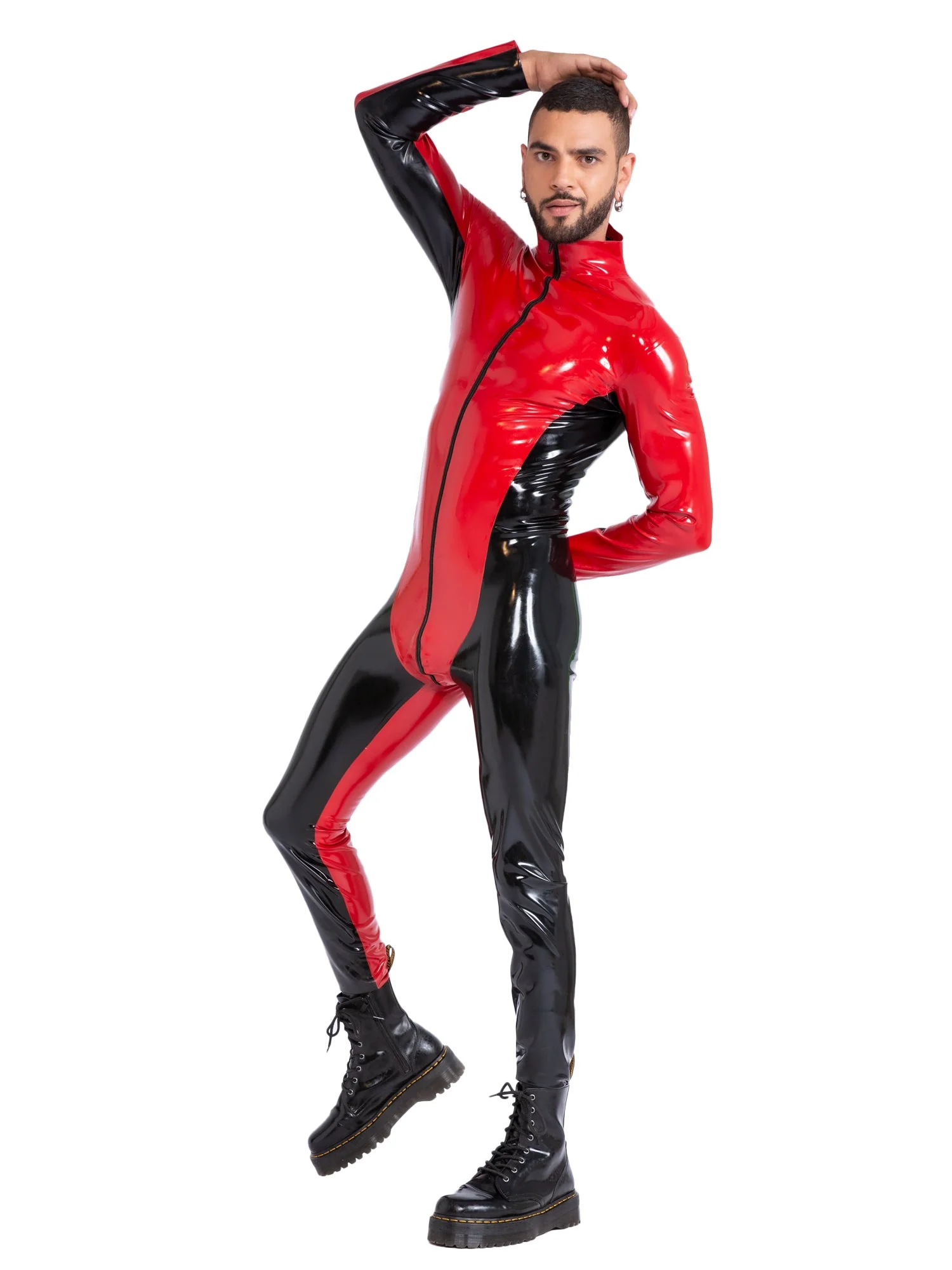 Inferno Men's Latex/Rubber Catsuit - Image 3