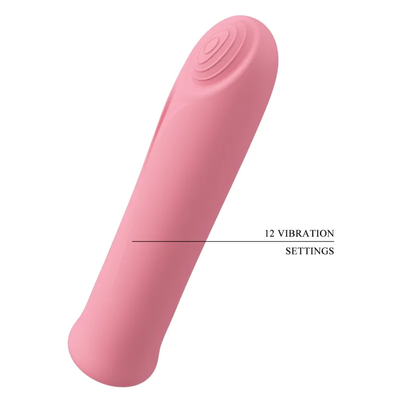 Mini Vibromasseur Rose Silicone Fonctions Multiples - Image 2