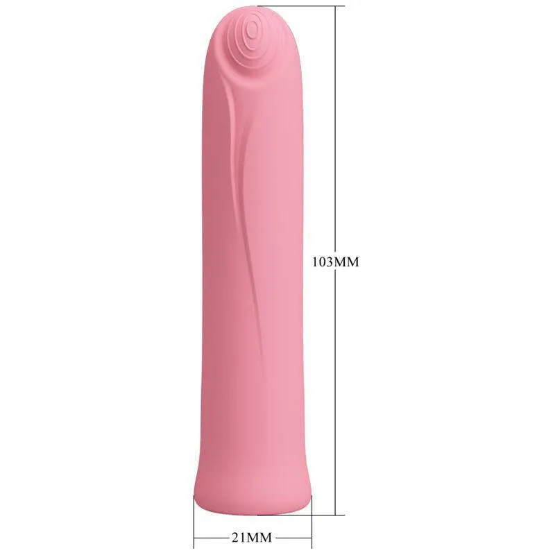 Mini Vibromasseur Rose Silicone Fonctions Multiples - Image 5