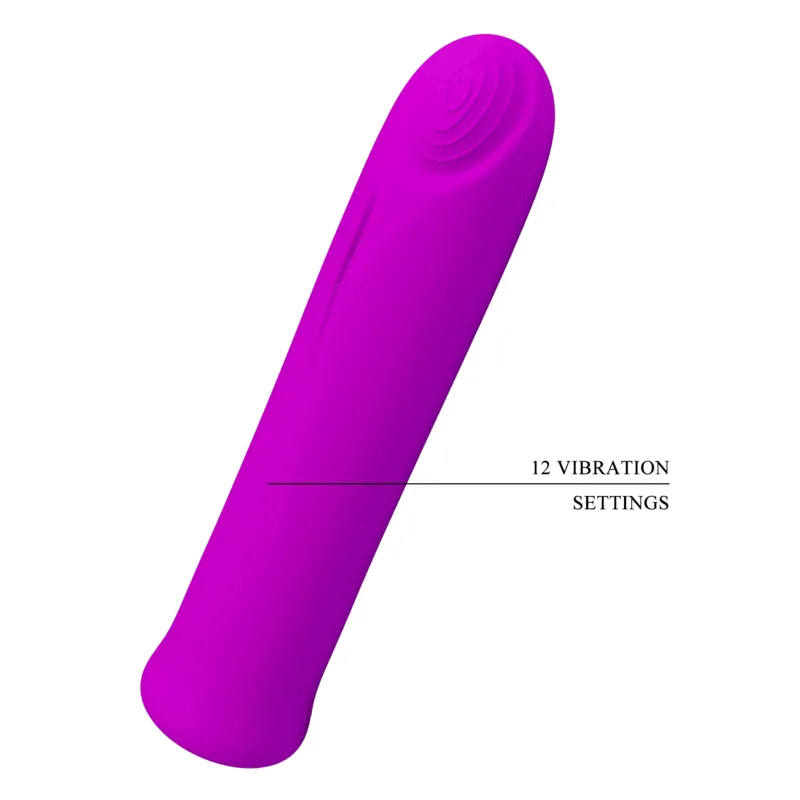 Mini Vibromasseur Silicone Violet Rechargeable - Image 2