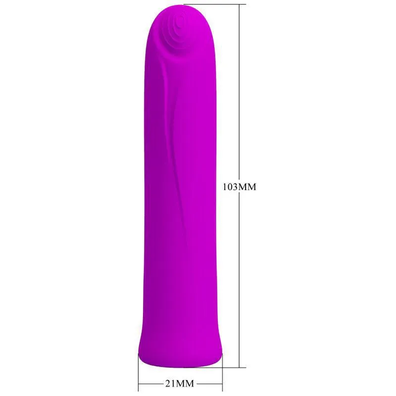 Mini Vibromasseur Silicone Violet Rechargeable - Image 4
